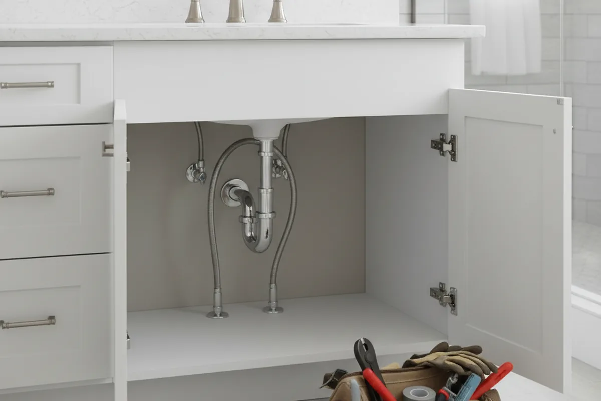 Finished fixture set after Gas Line Repair in Monroe City